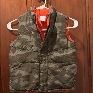 Old Navy Orange Kids Puffer Jacket Vest
